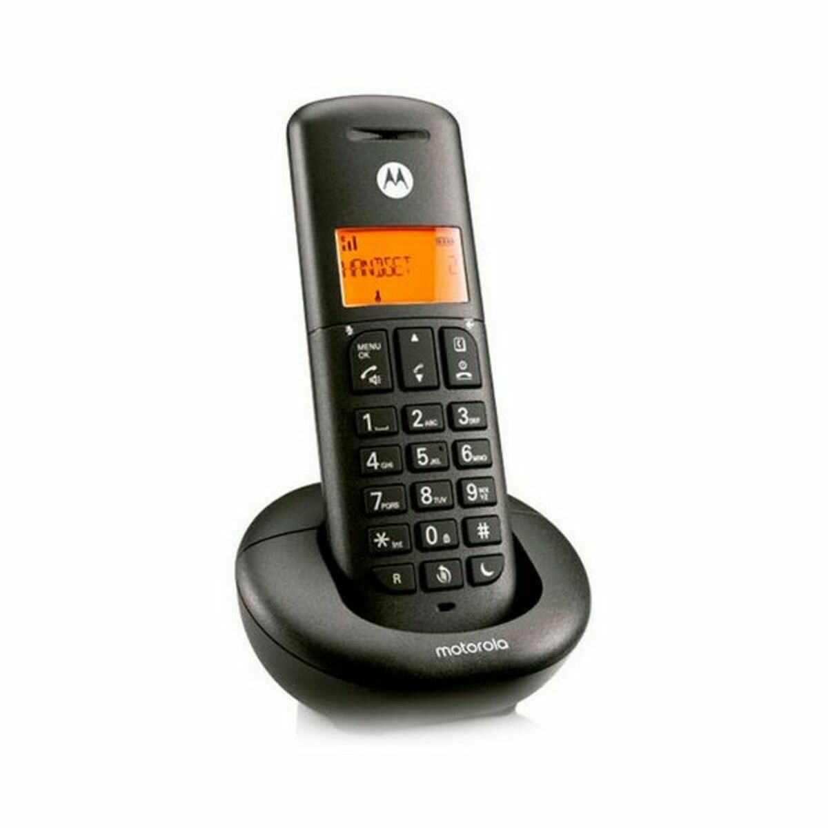 Mobiltelefon för seniorer Motorola Svart