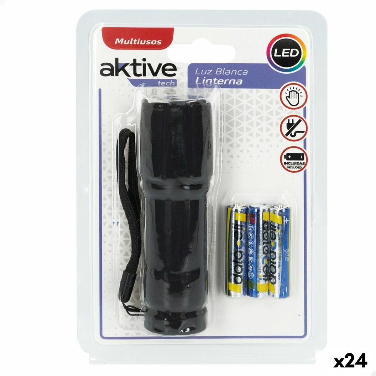 Ficklampa LED Aktive (24 antal)
