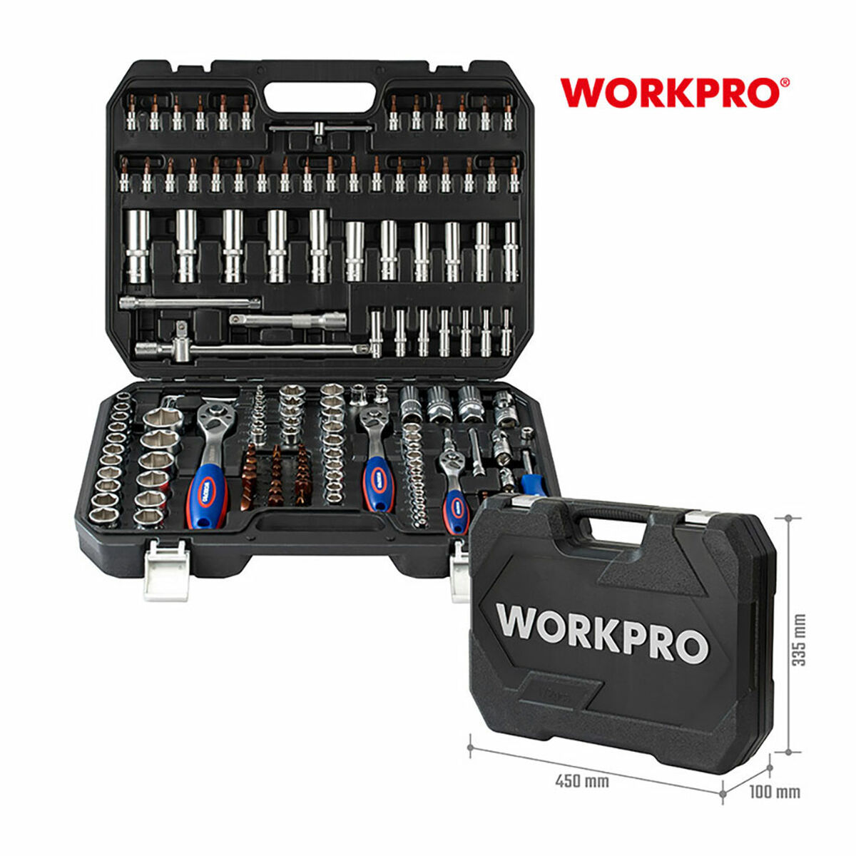 Verktygsset i Väska Workpro Stål Krom Vanadin - 3