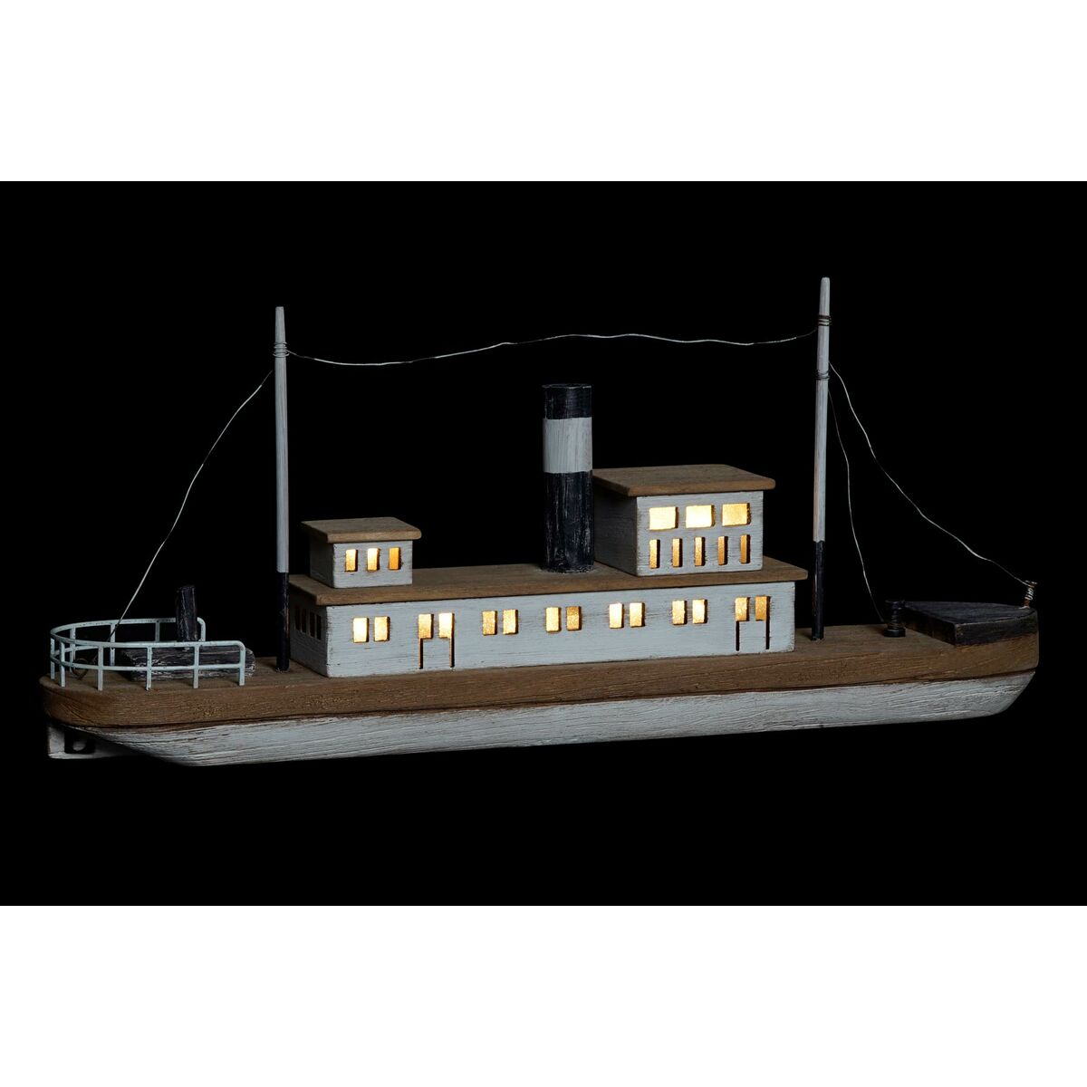 Prydnadsfigur DKD Home Decor Naturell Vit Sjöman Barco (59 x 10 x 26 cm) - 6