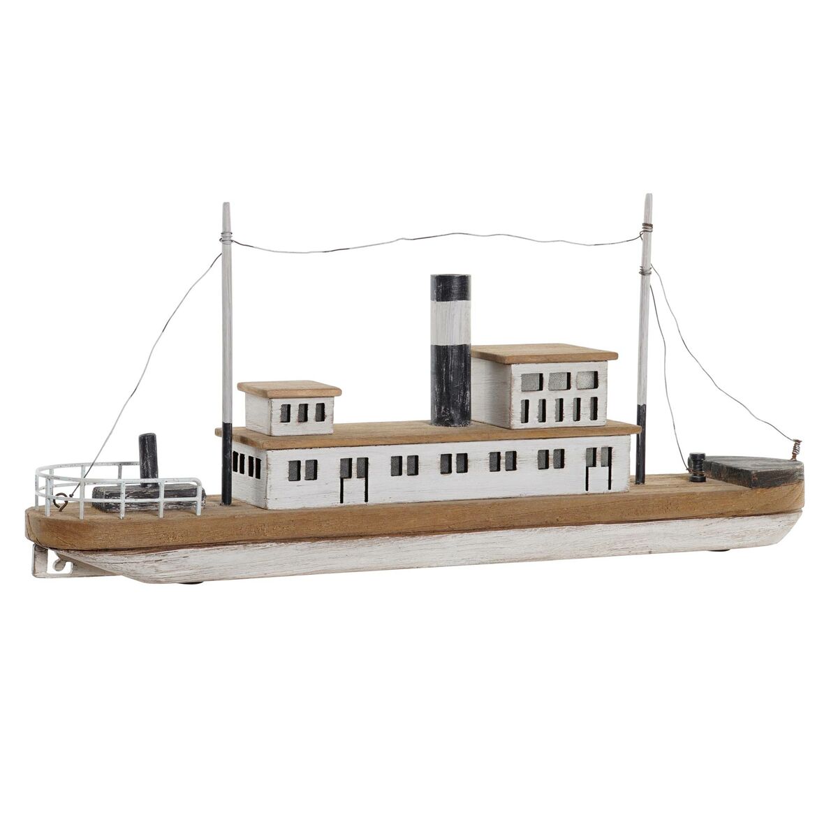 Prydnadsfigur DKD Home Decor Naturell Vit Sjöman Barco (59 x 10 x 26 cm) - 4