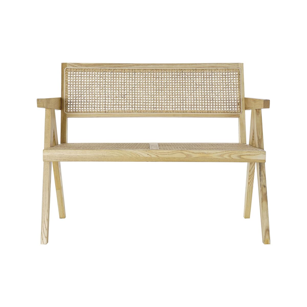 Bänk med ryggstöd DKD Home Decor Naturell Vintage 105,5 x 62 x 83 cm - 8