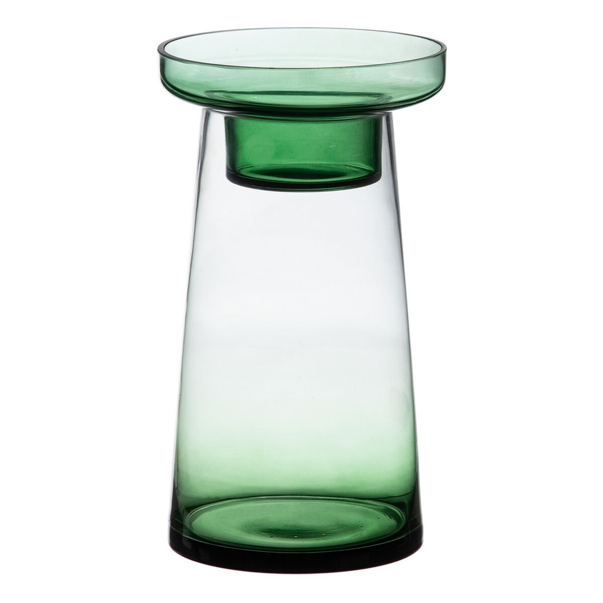 Ljusstakar 16,5 x 16,5 x 28,5 cm Grön Glas