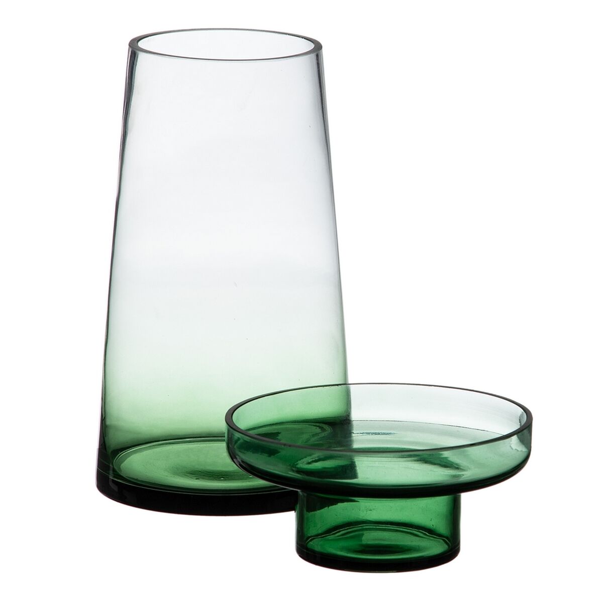 Ljusstakar 16,5 x 16,5 x 28,5 cm Grön Glas - 3