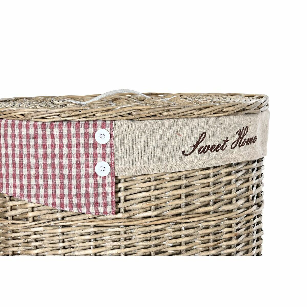 Korgset DKD Home Decor Röd Beige Naturell vide Cottage 51 x 37 x 56 cm (5 Delar) (5 antal) - 8