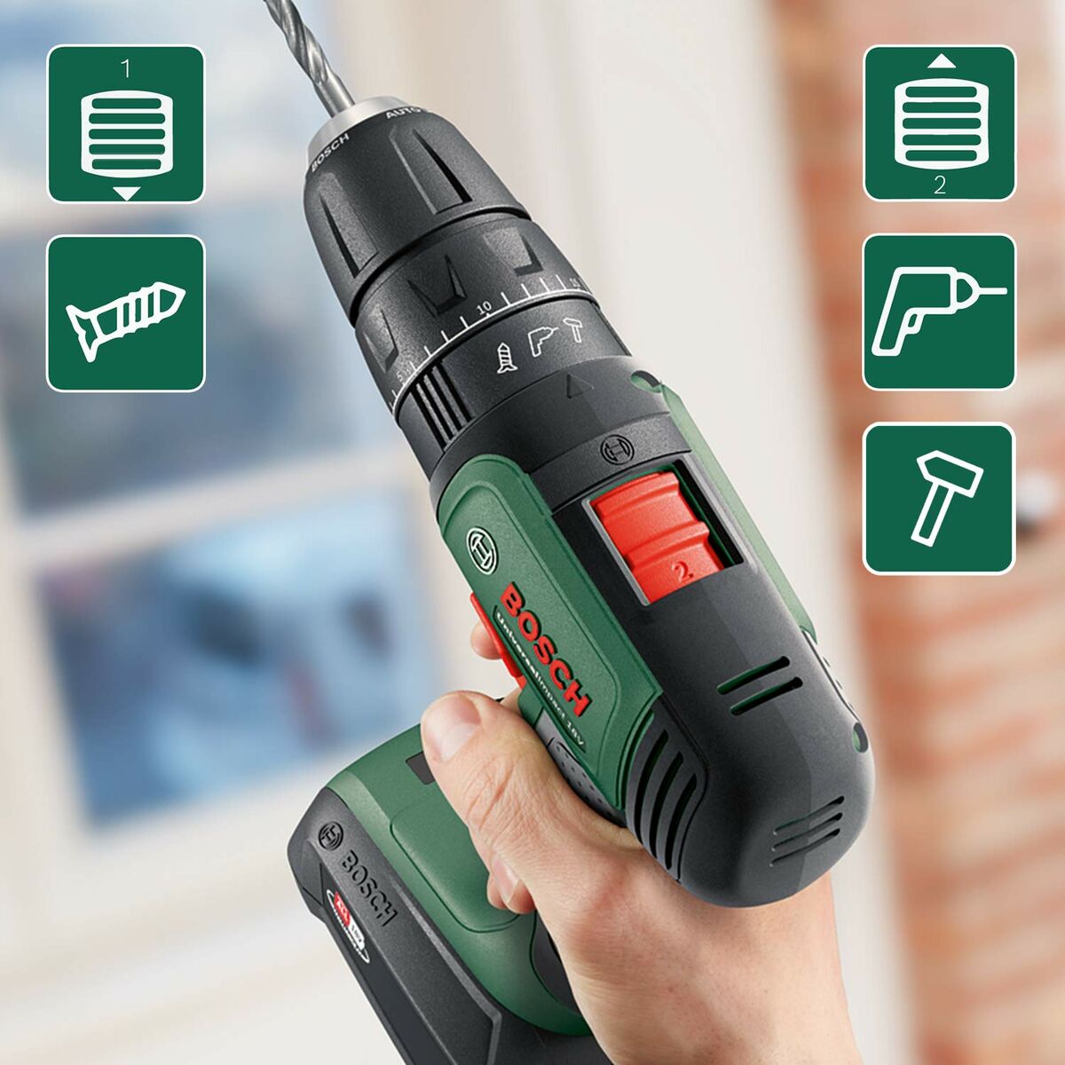 Borr/skruvdragare BOSCH UniversalImpact 18 18 V 34 Nm - 8