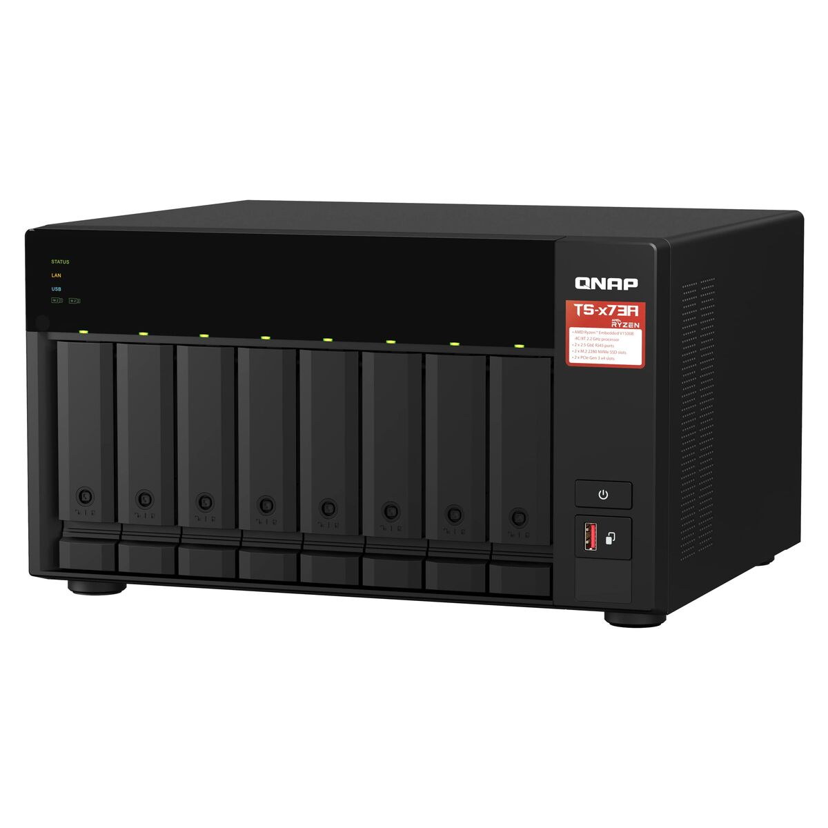 Nätlagringsenhet NAS Qnap TS-873A-SW5T Svart - 3