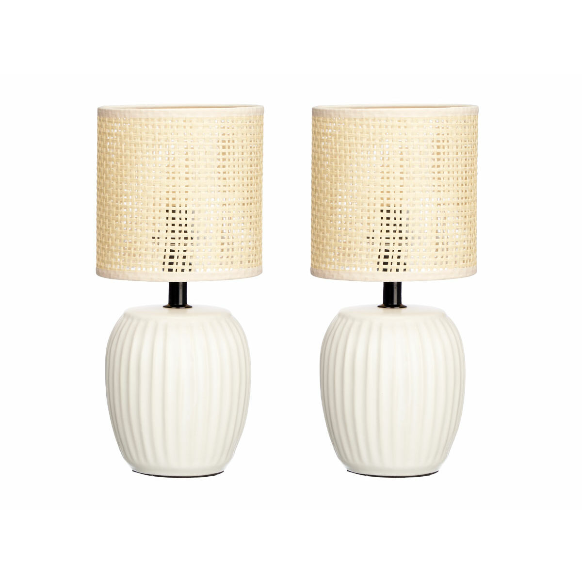 Bordslampa Gift Decor Vit 60 W 2 antal
