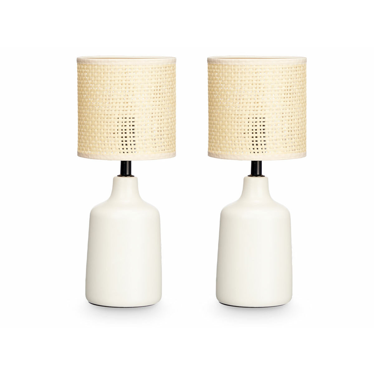 Bordslampa Gift Decor Vit 60 W 2 antal