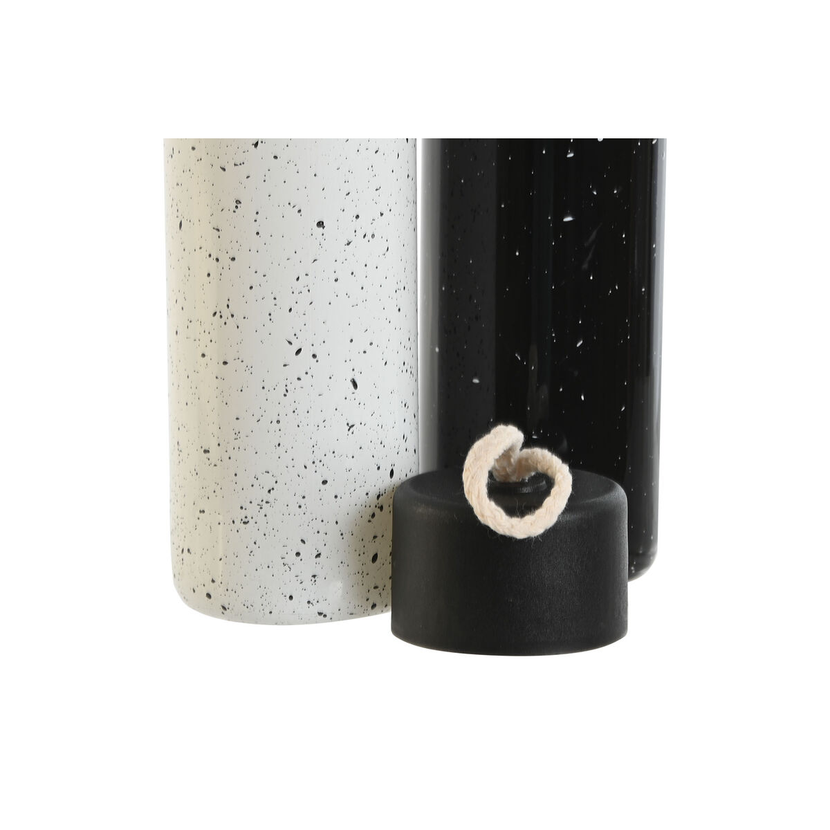Termoflaskan Home ESPRIT Vit Svart 350 ml (2 antal) - 2