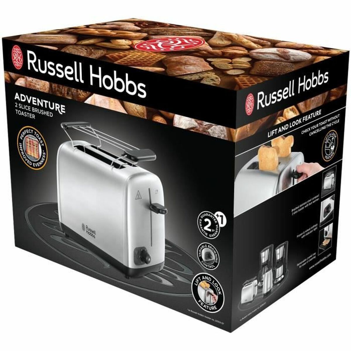 Brödrost Russell Hobbs 24080-56 850 W Silvrig - 2