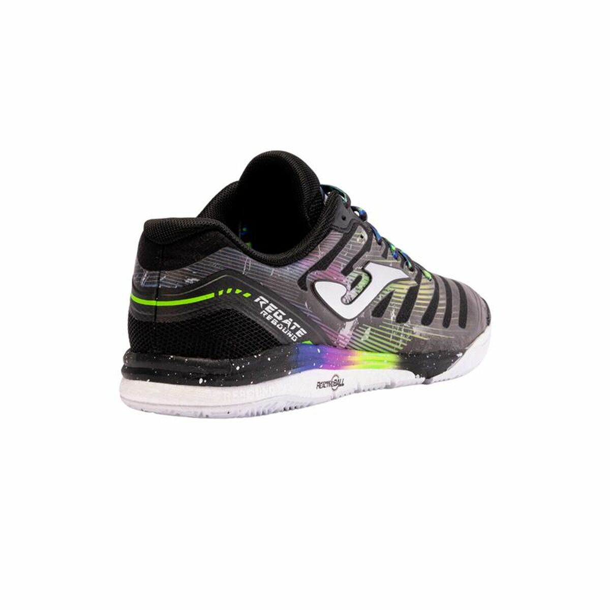 Fotbollsskor för inomhusbruk för vuxna Joma Sport Regate Rebound 2401 Svart Unisex - 4