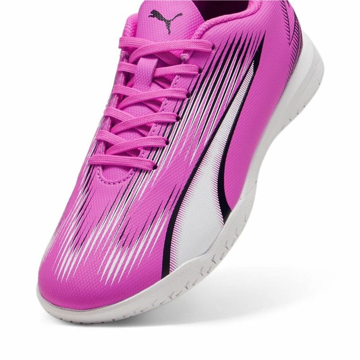 Fotbollsskor för inomhusbruk för barn Puma Ultra Play Vit Mörkrosa Barn Unisex - 4