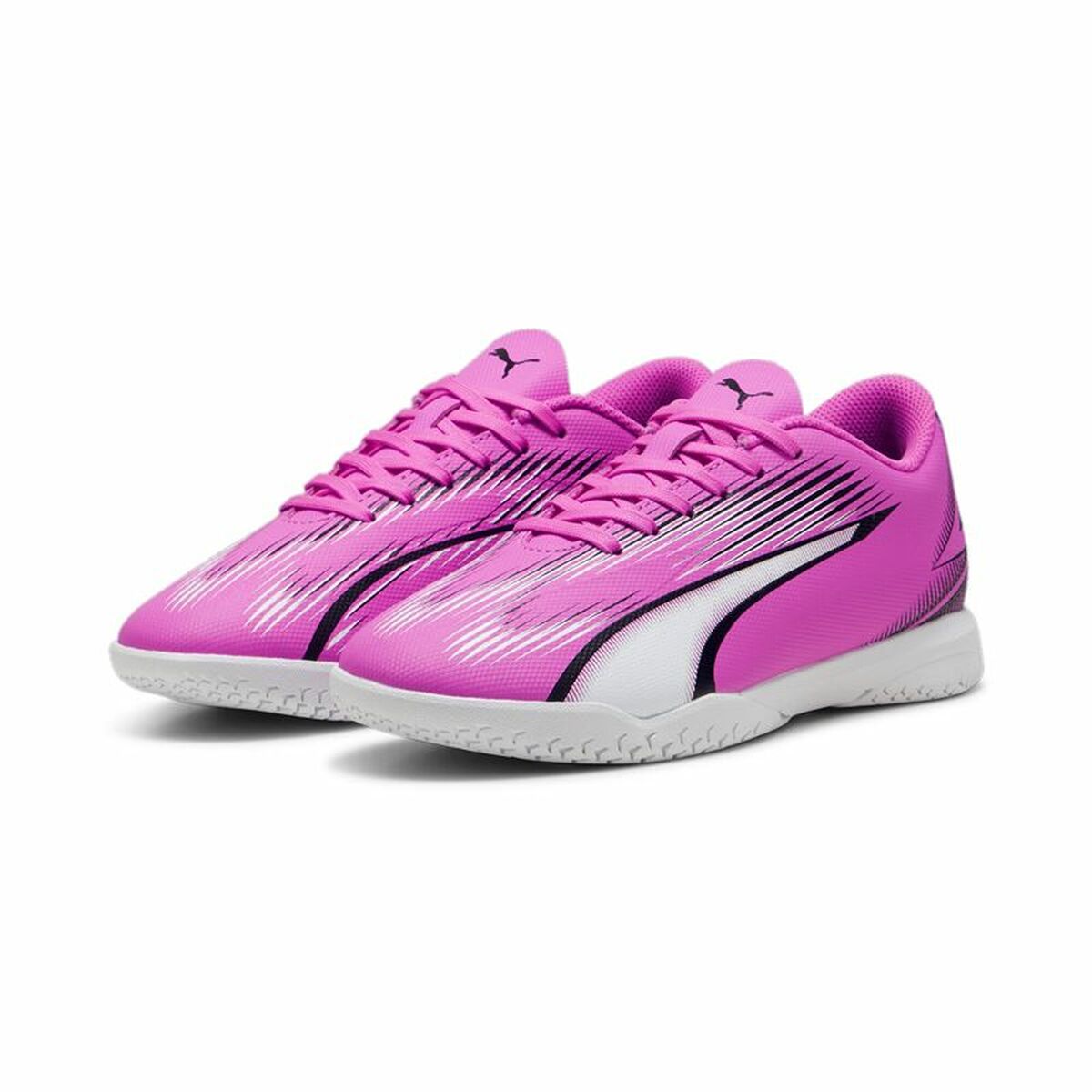 Fotbollsskor för inomhusbruk för barn Puma Ultra Play Vit Mörkrosa Barn Unisex - 5