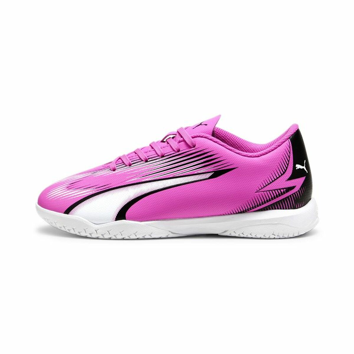 Fotbollsskor för inomhusbruk för barn Puma Ultra Play Vit Mörkrosa Barn Unisex