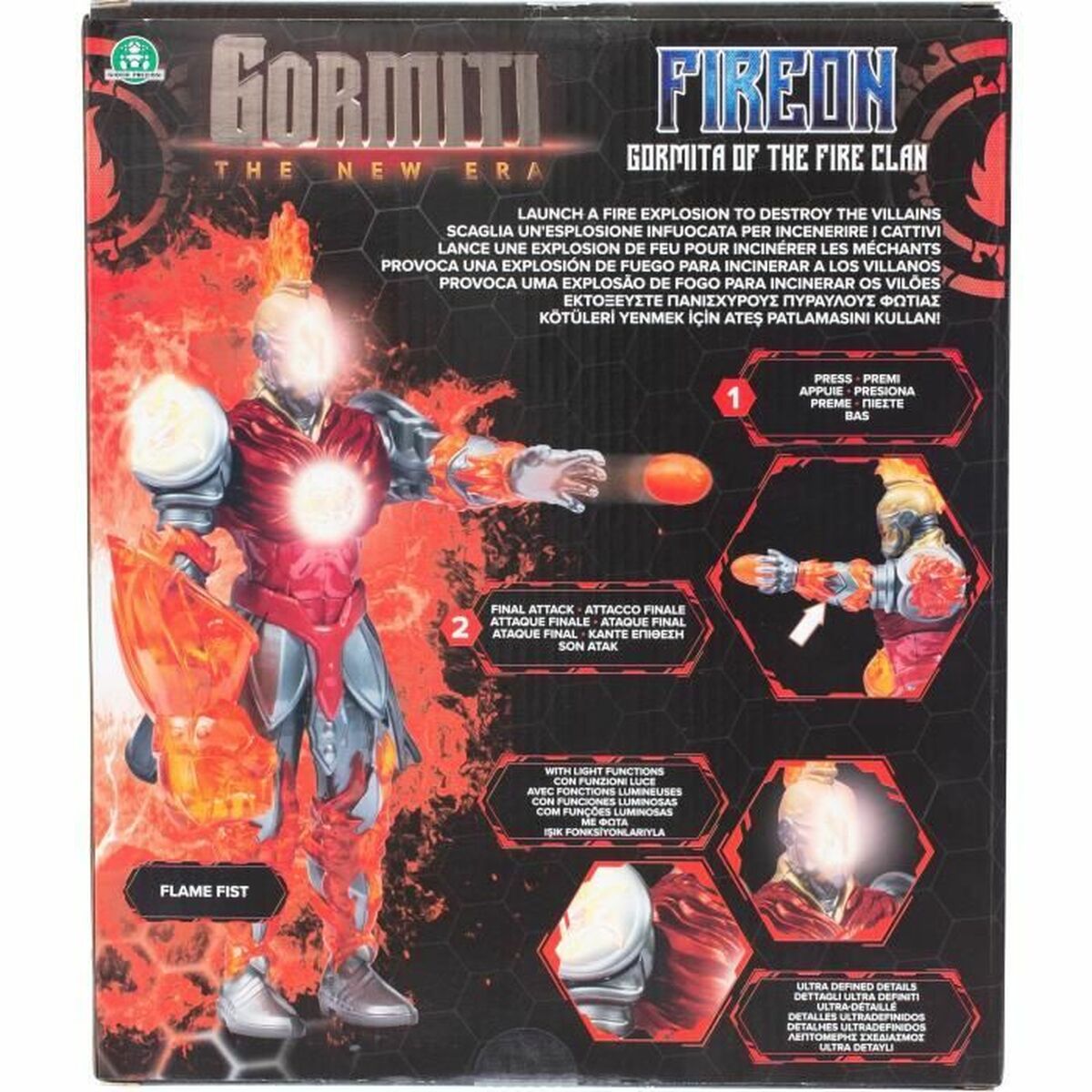 Ledad figur Gormiti Fireon 27 cm - 4