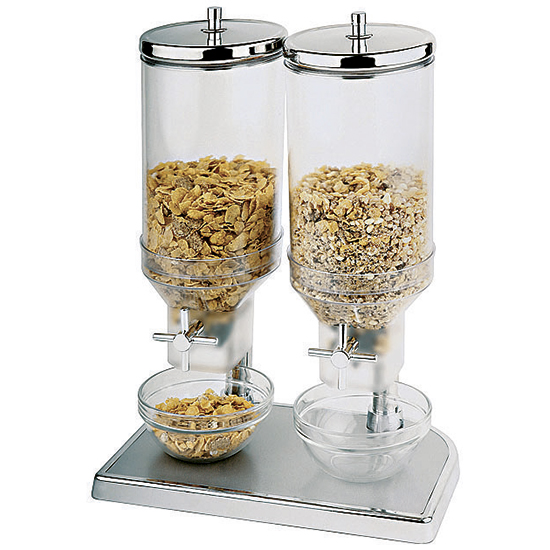 Cornflakes- och müslidispenser, 2x 4,5 liter