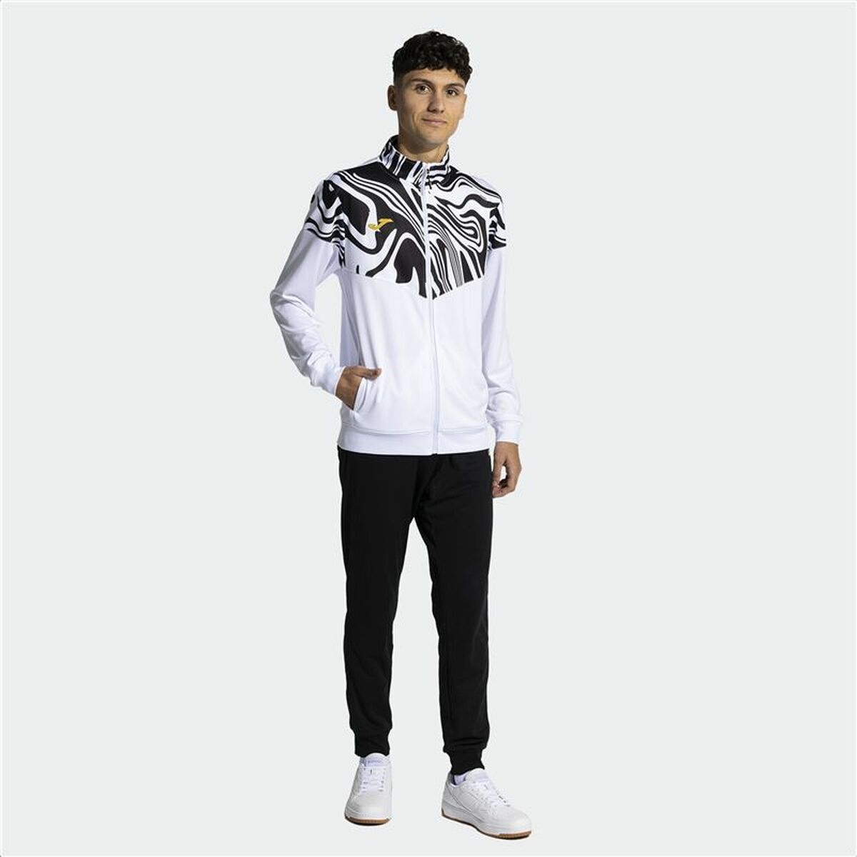 Träningsoverall, Vuxen Joma Sport Lion II Svart Barn Män 2 Delar - 3