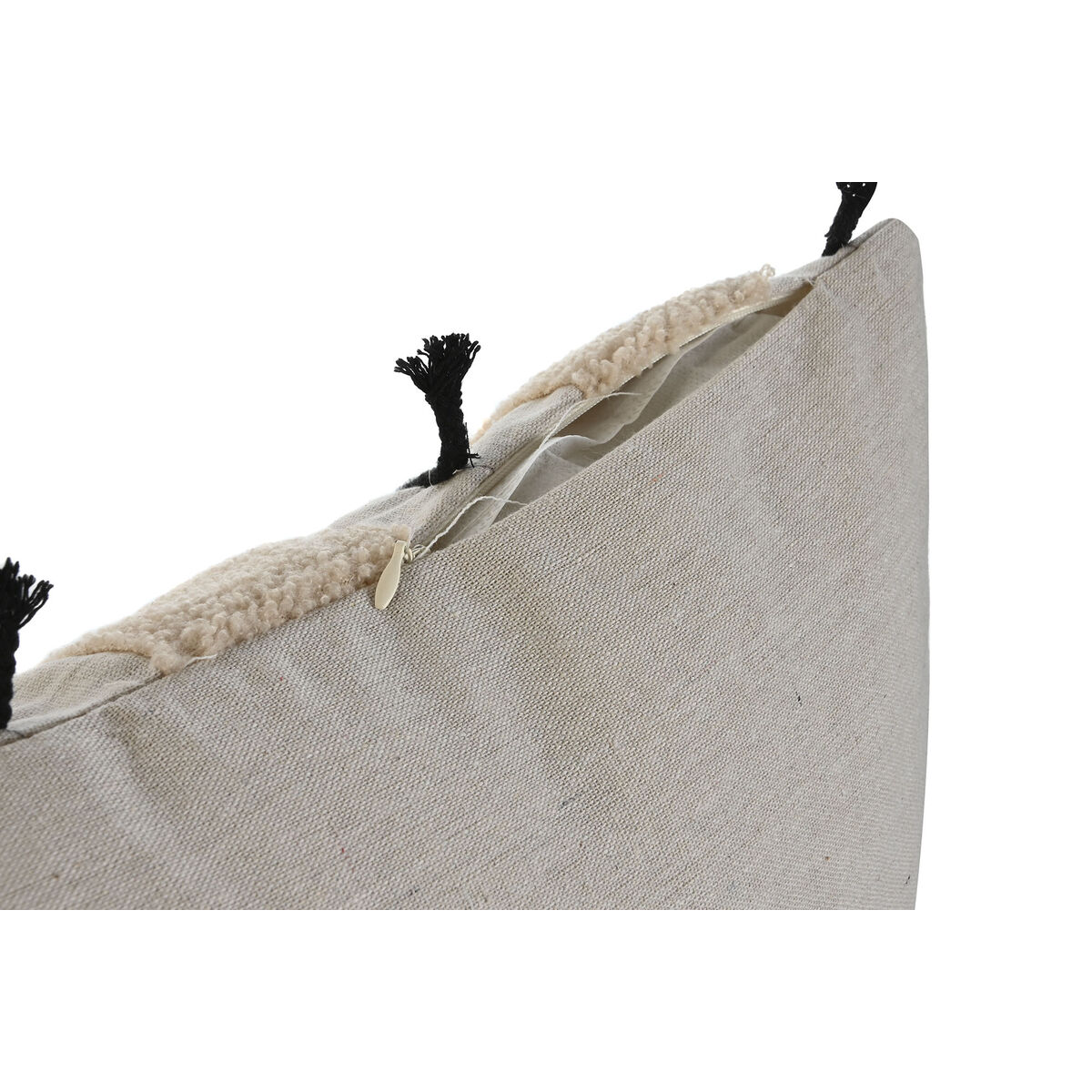 Kudde Home ESPRIT Beige Boho 45 x 5 x 45 cm - 2