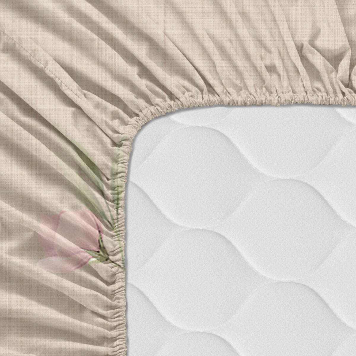 Underlakan HappyFriday Summer floral Multicolour 180 x 200 x 32 cm - 4