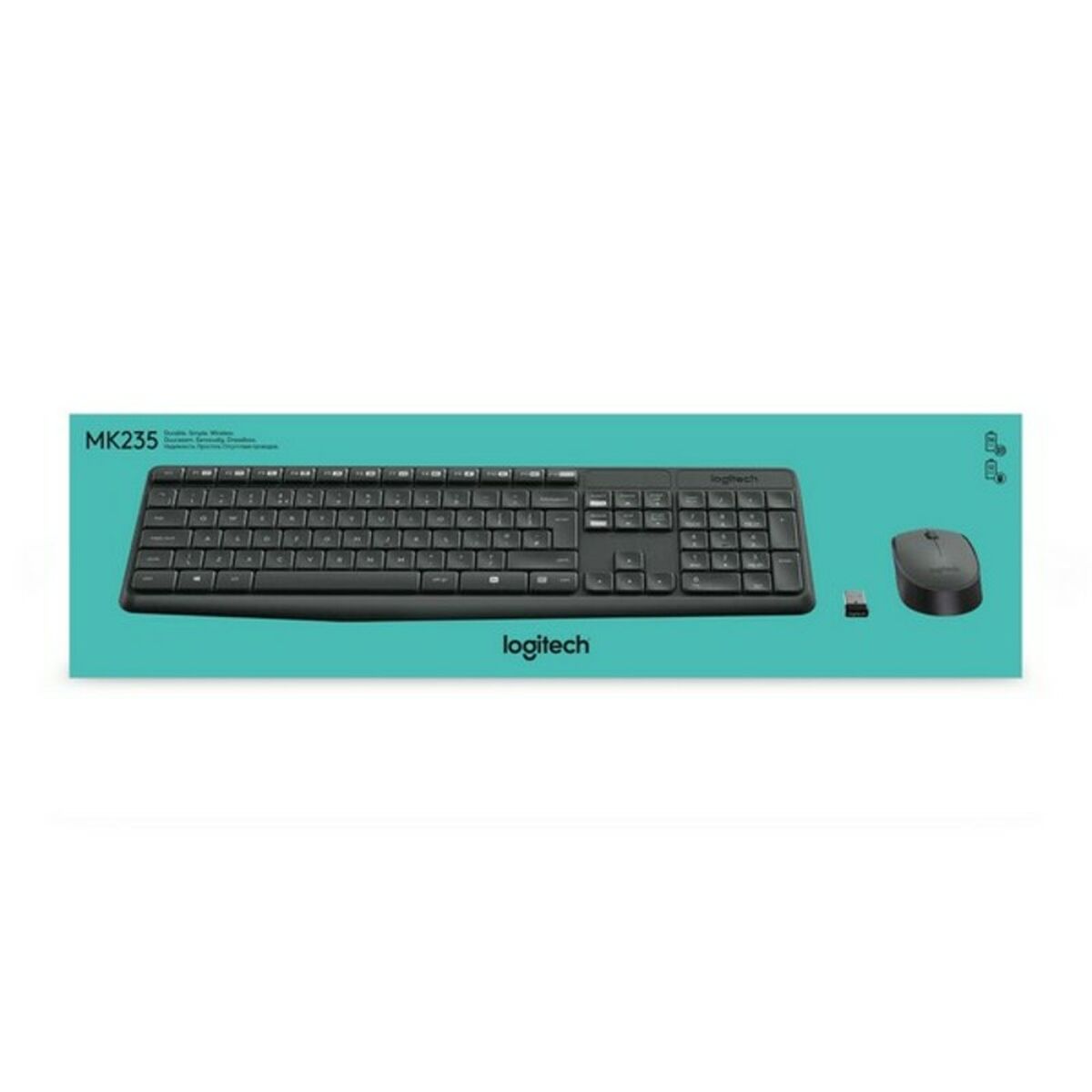 Trådlöst Tangentbord och Mus Logitech 920-007919 Svart - 6