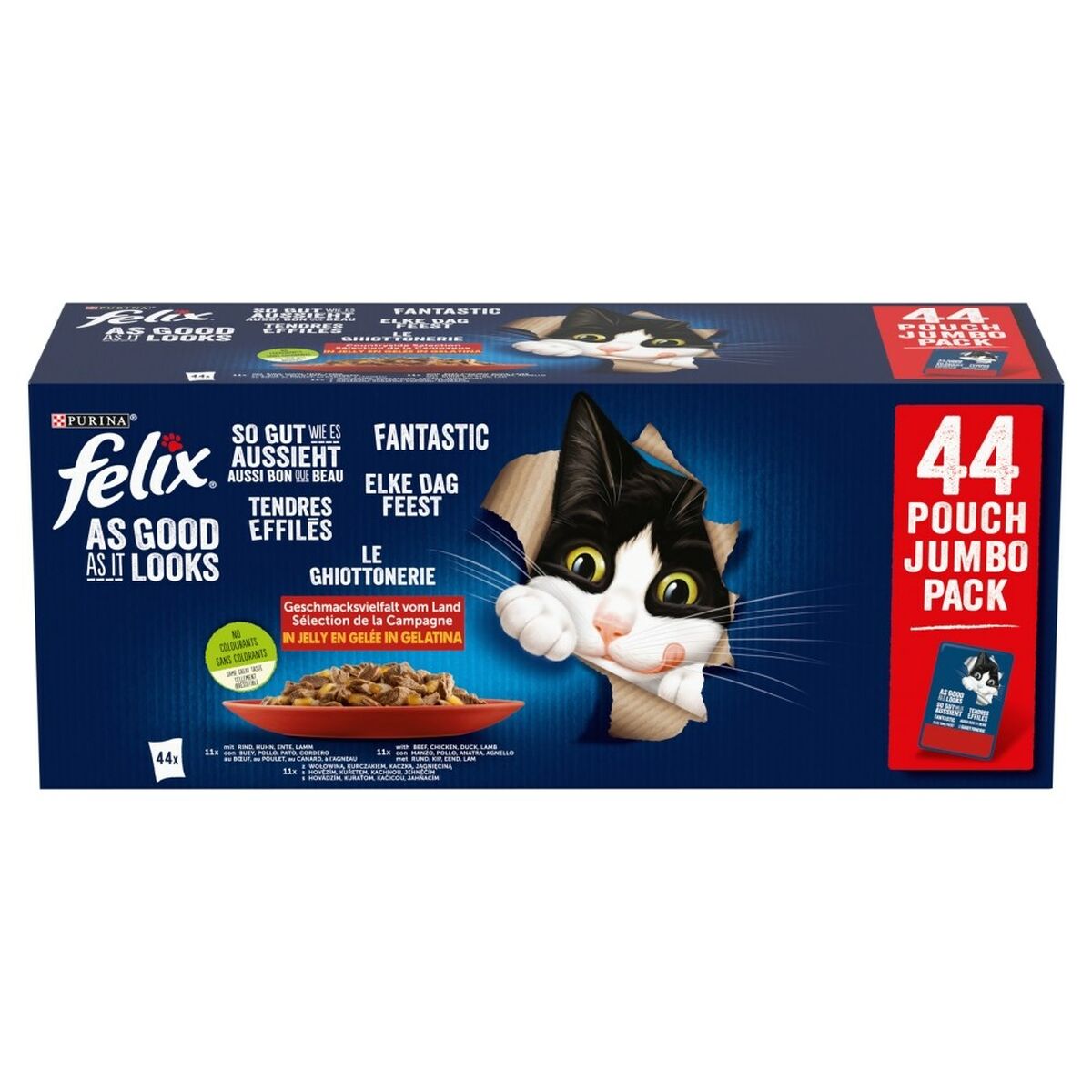 Kattmat Purina Felix Fantastic Nötkött
