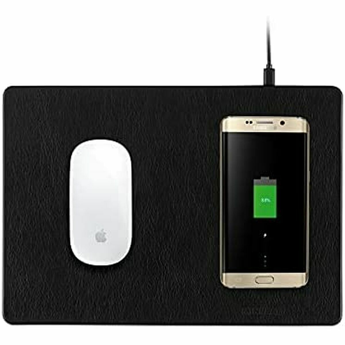 Liten matta med trådlös laddare Qi MiniBatt MB-PAD Svart - 2