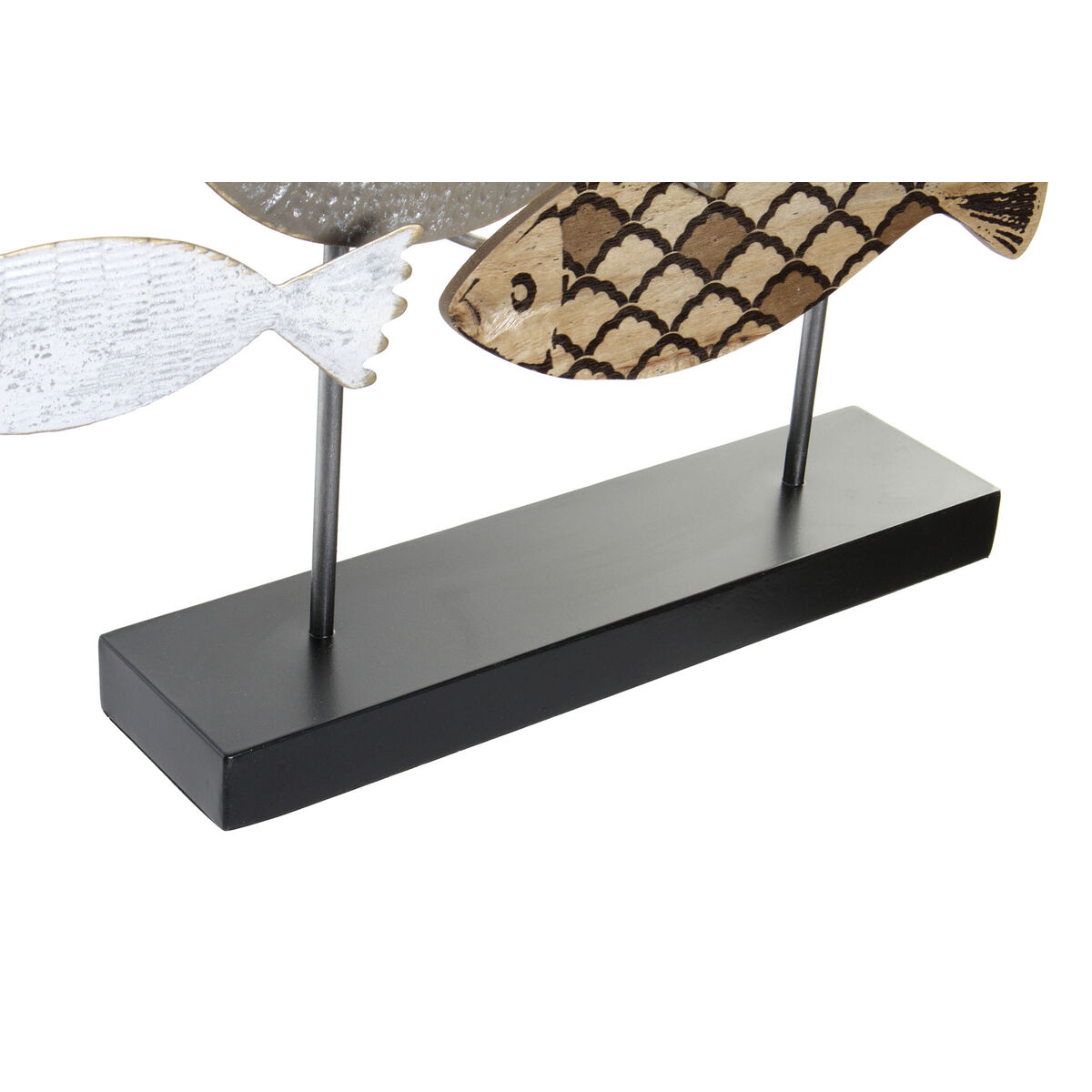 Prydnadsfigur DKD Home Decor 65,4 x 9,5 x 43 cm Svart Blå Brun Spiraler (2 antal) - 3