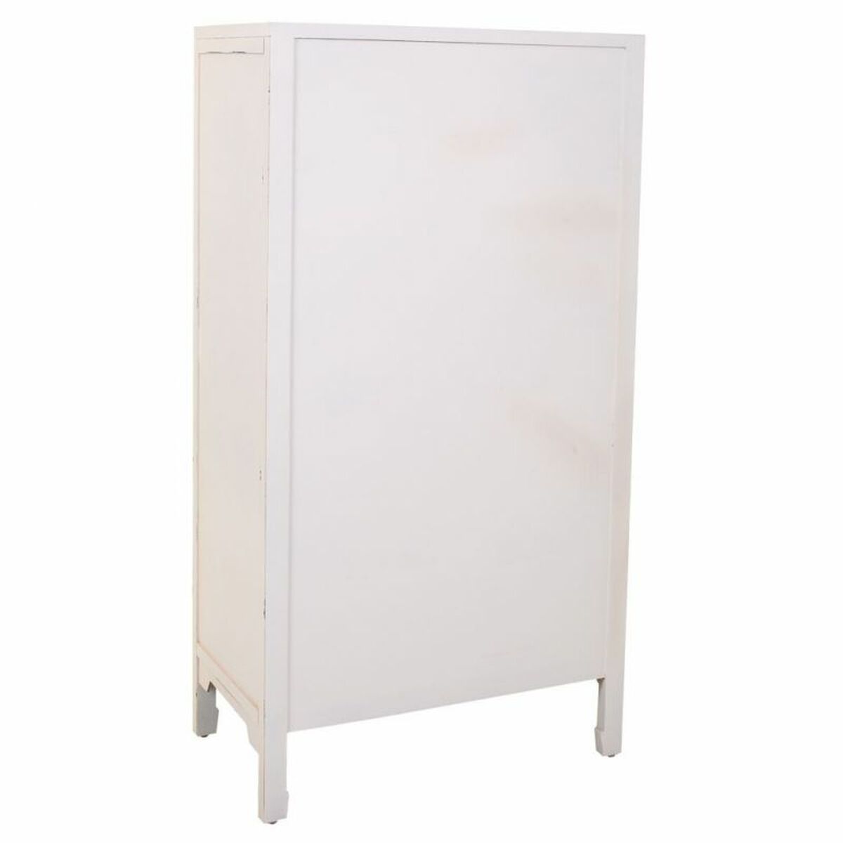 Skåp Alexandra House Living Vit Rattan Granträ Trä MDF 40 x 135 x 70 cm - 5