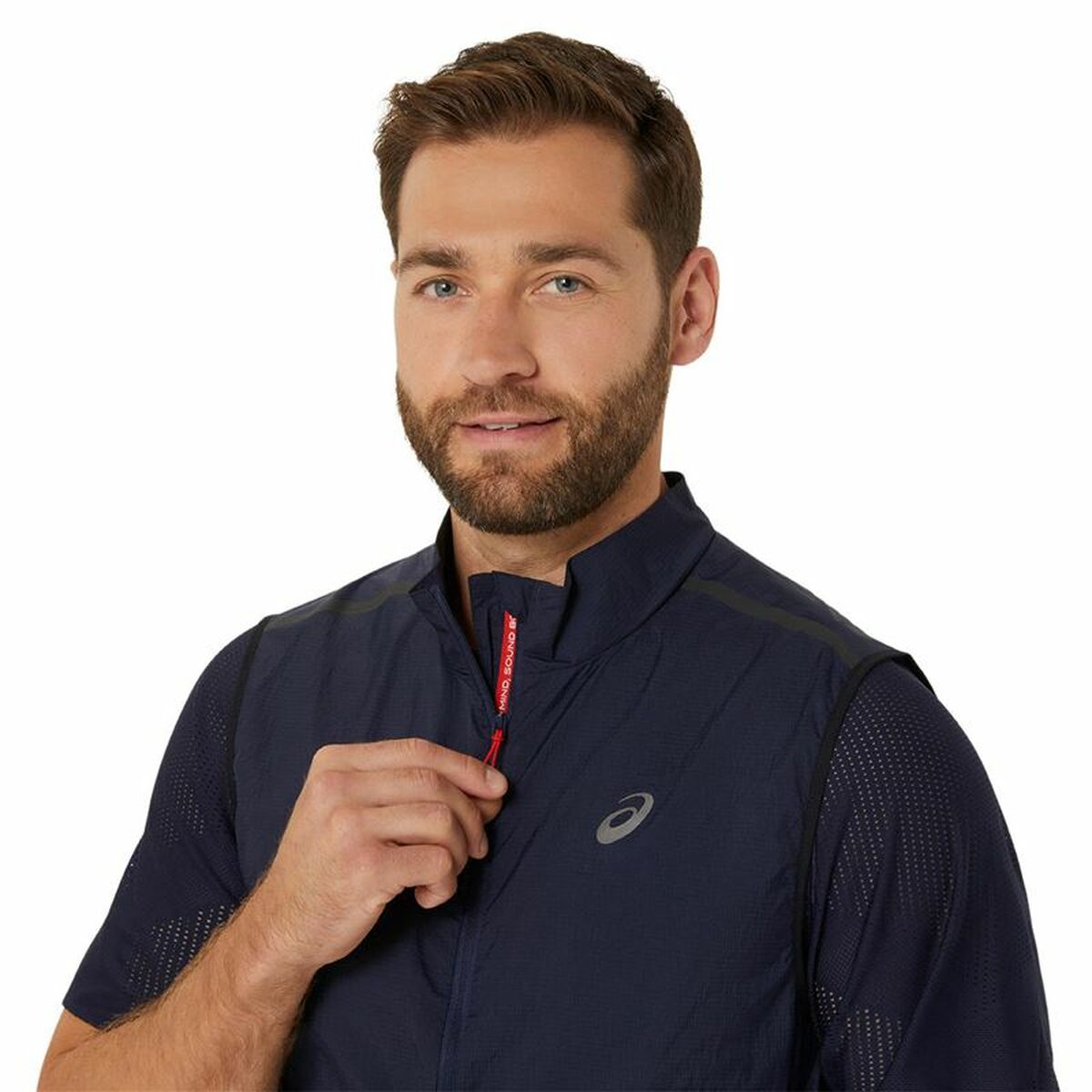 Träningsväst Herr Asics Metarun Packable Gilet Blå - 3