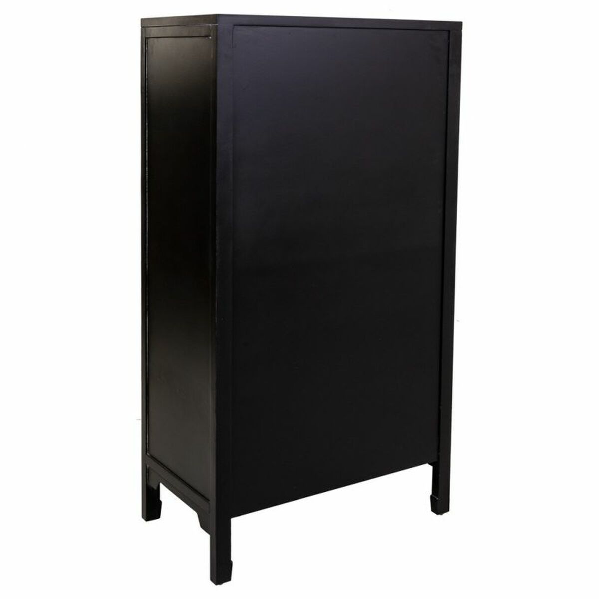 Skåp Alexandra House Living Svart Rattan Granträ Trä MDF 40 x 135 x 70 cm - 6