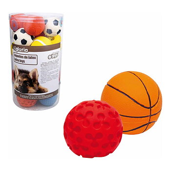 Hundleksak Gloria Sport Boll Latex (18 pcs)