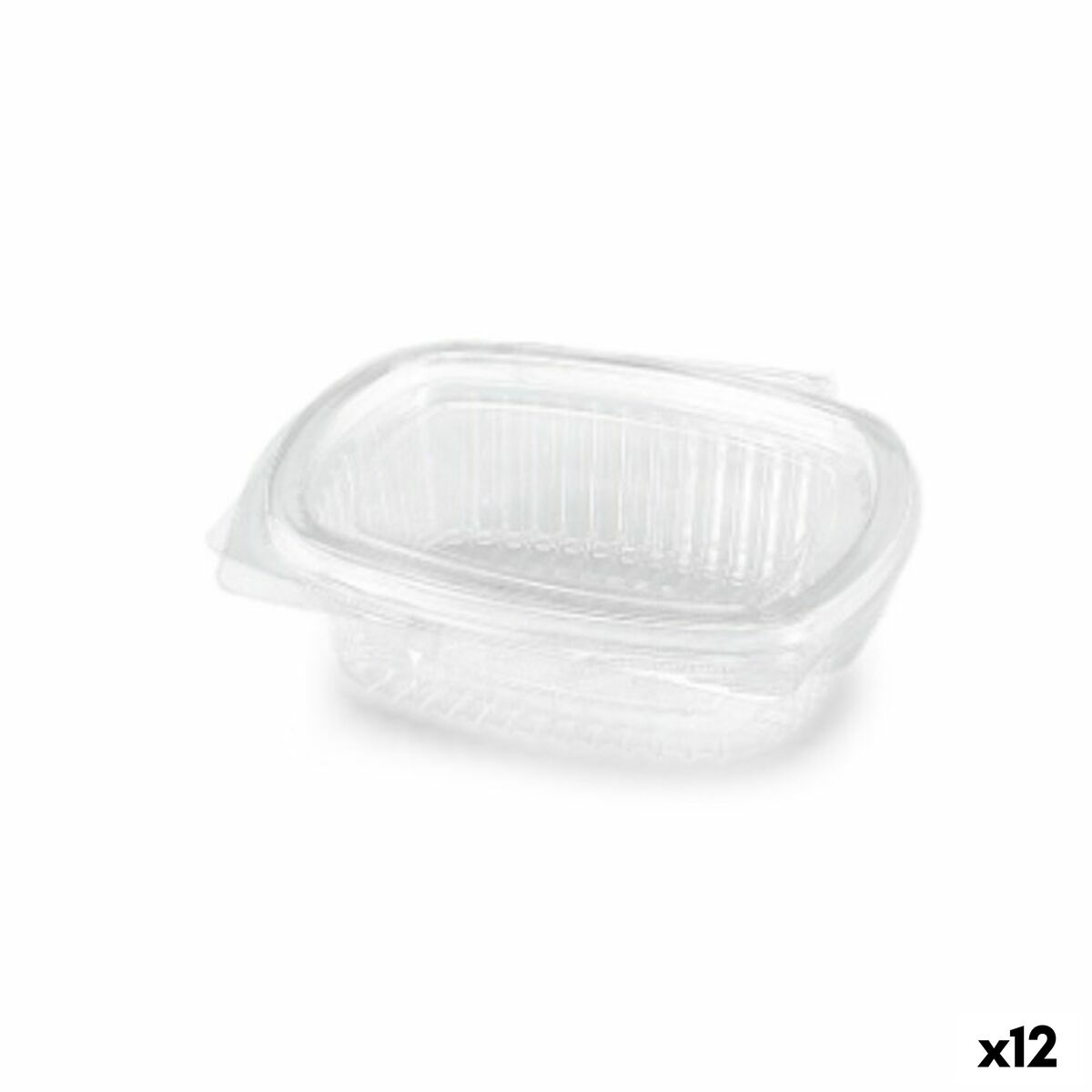 Behållare för matkonservering Algon Återanvändningsbar 250 ml Transparent Avlång 14 x 11 x 4,5 cm (12 antal)