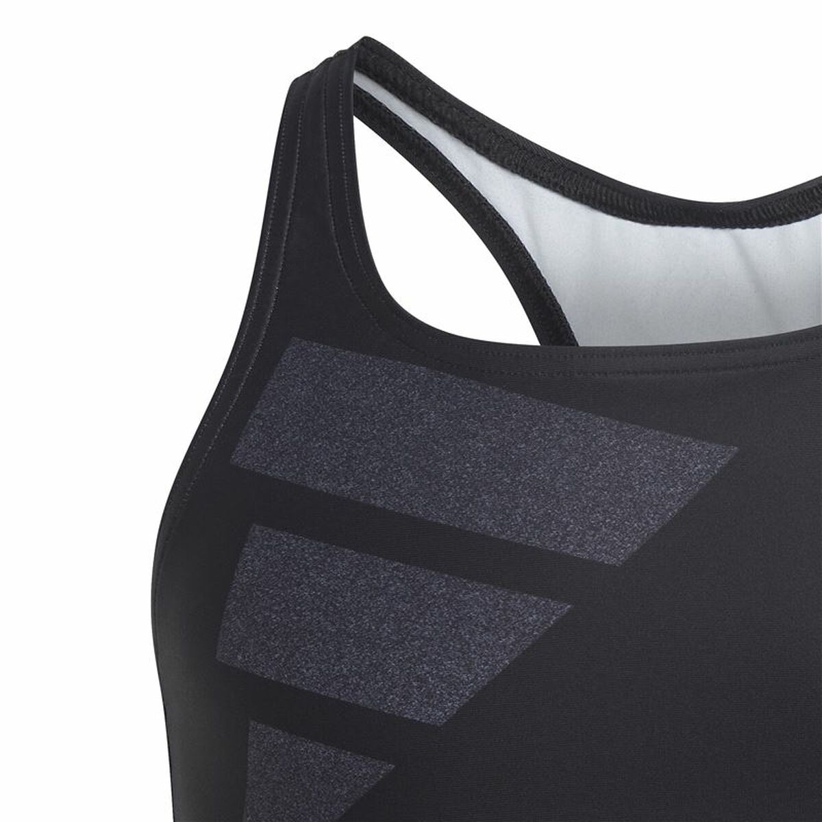 Bikinitrosa För Flickor Adidas Big Bars Svart - 8