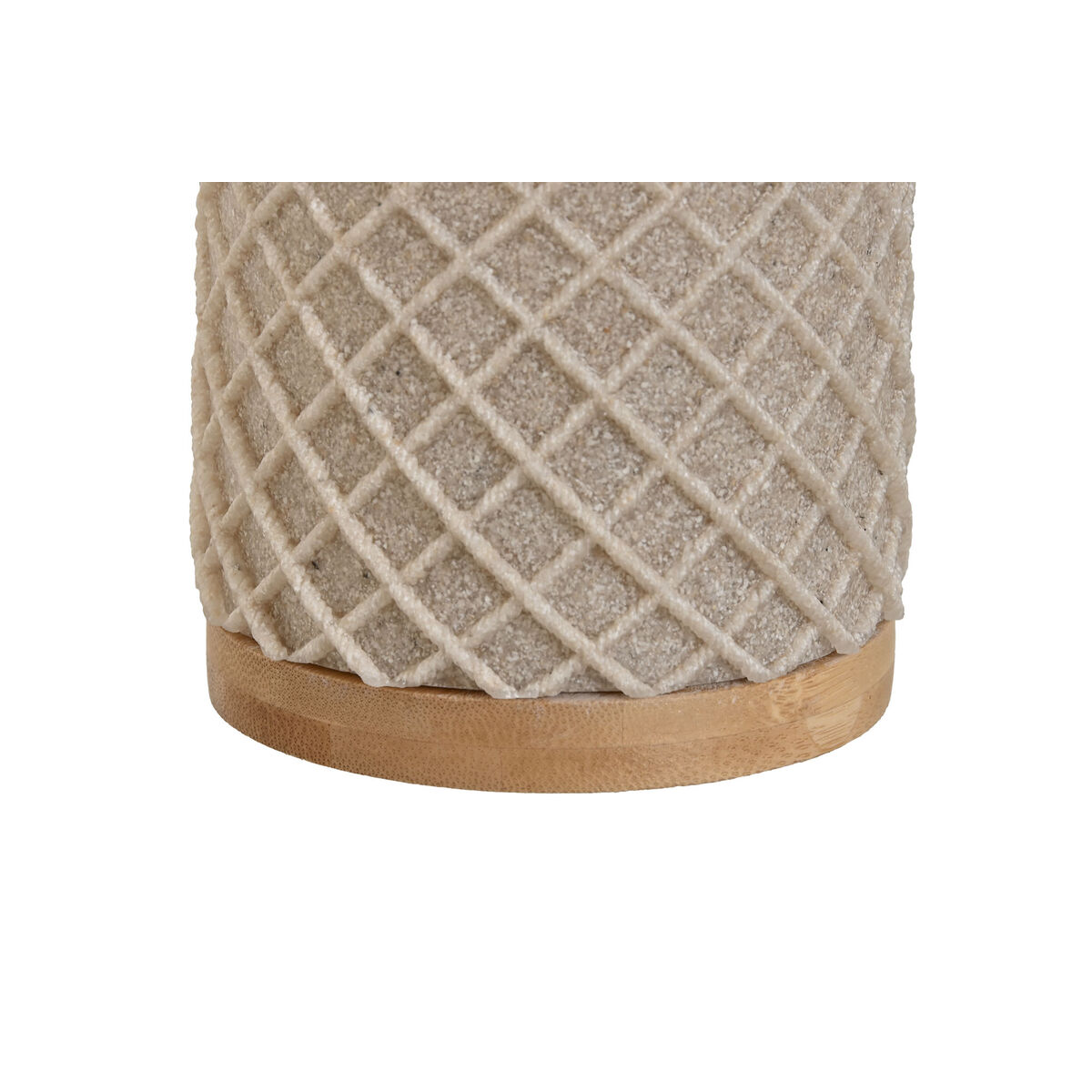 Toalettborste Home ESPRIT Beige Silvrig Harts Bambu 9 x 9 x 37 cm - 3