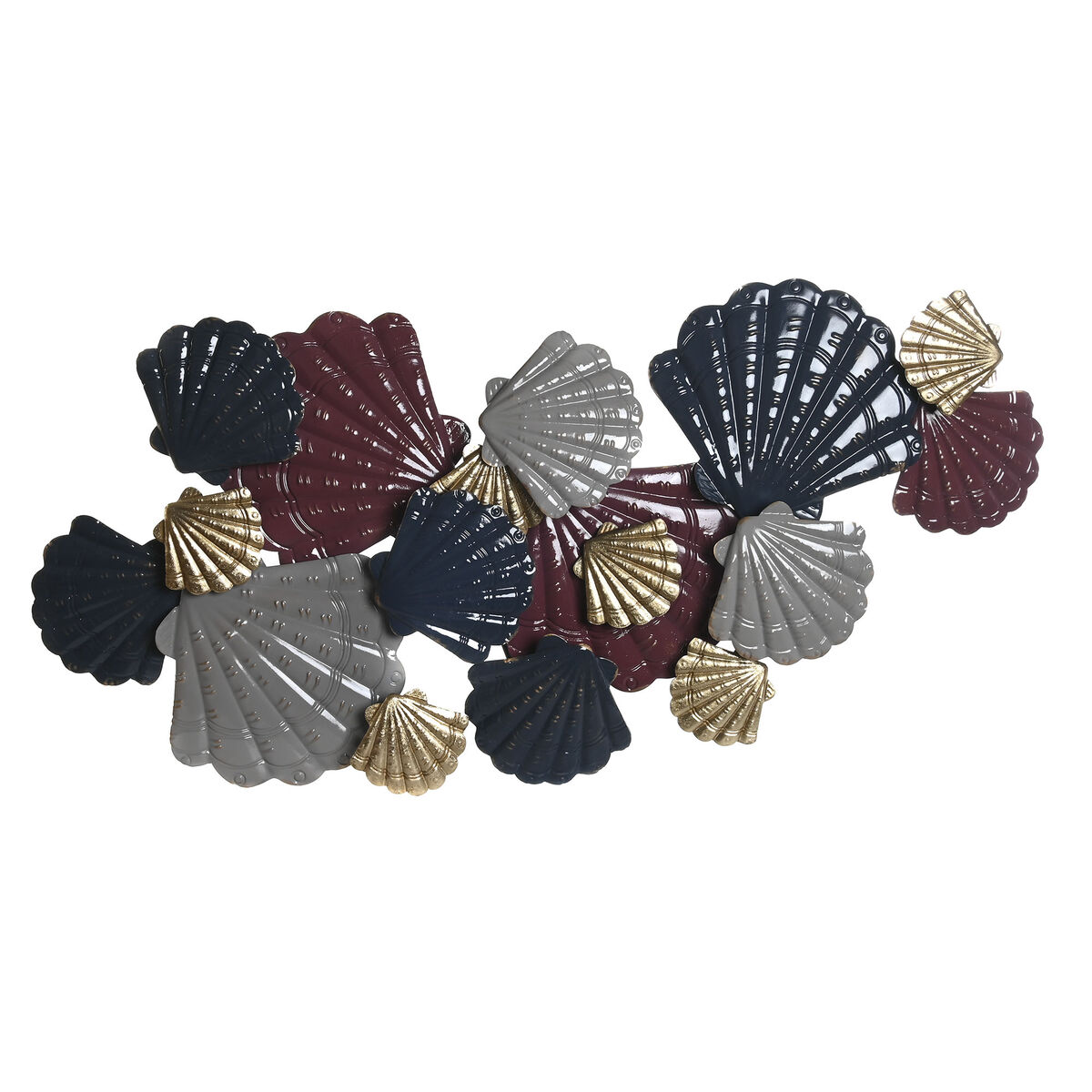Väggdekoration DKD Home Decor Metall Multicolour Snäckor (119 x 9 x 60 cm) - 3