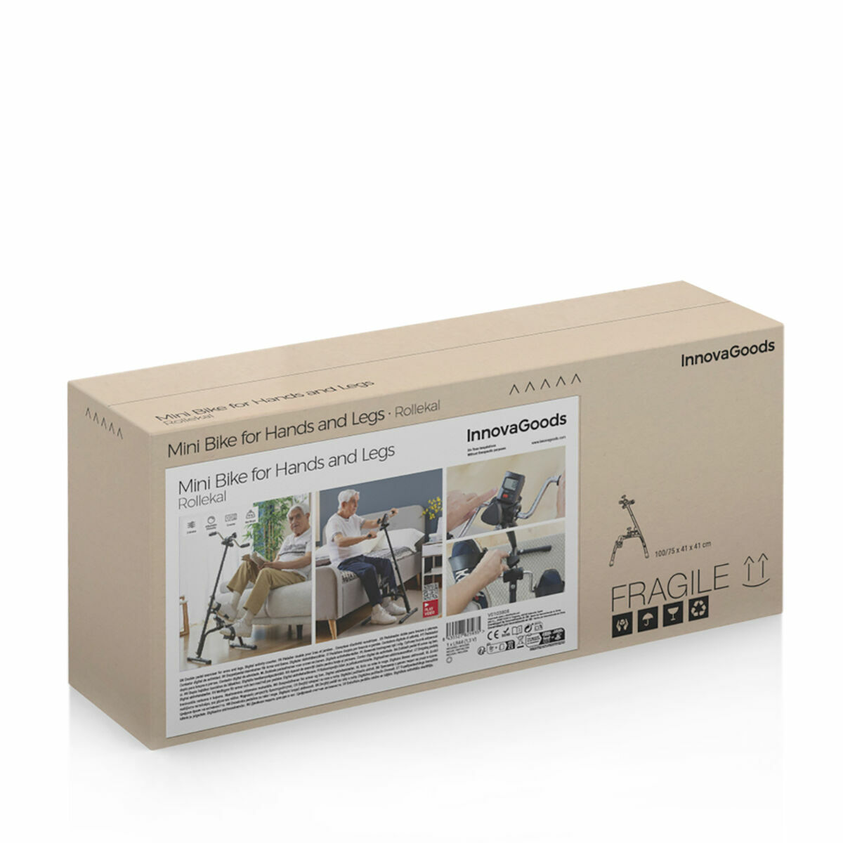 Double Pedal Exerciser för armar och ben Rollekal InnovaGoods - 4