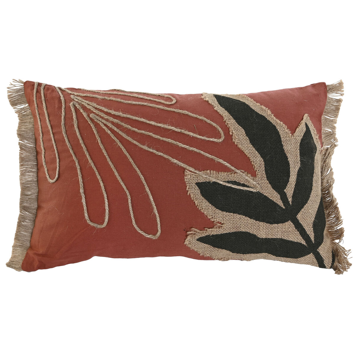 Kudde Home ESPRIT Naturell Terrakota n Boho 50 x 5 x 30 cm