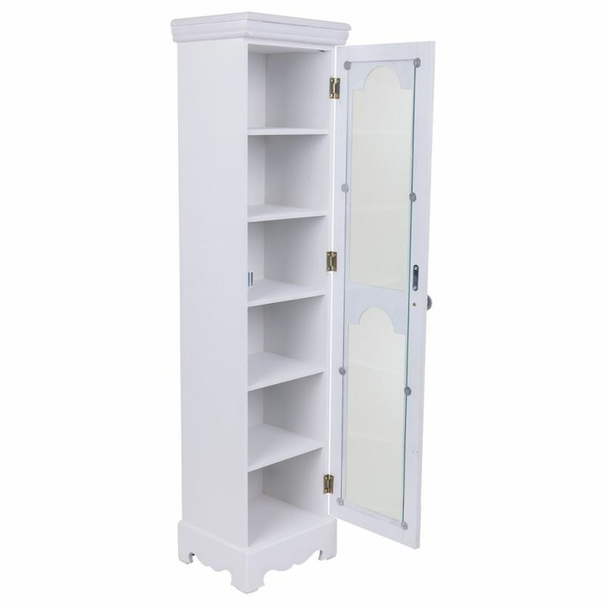 Skåp Alexandra House Living Vit Mirror Trä MDF 20 x 98 x 24 cm - 4