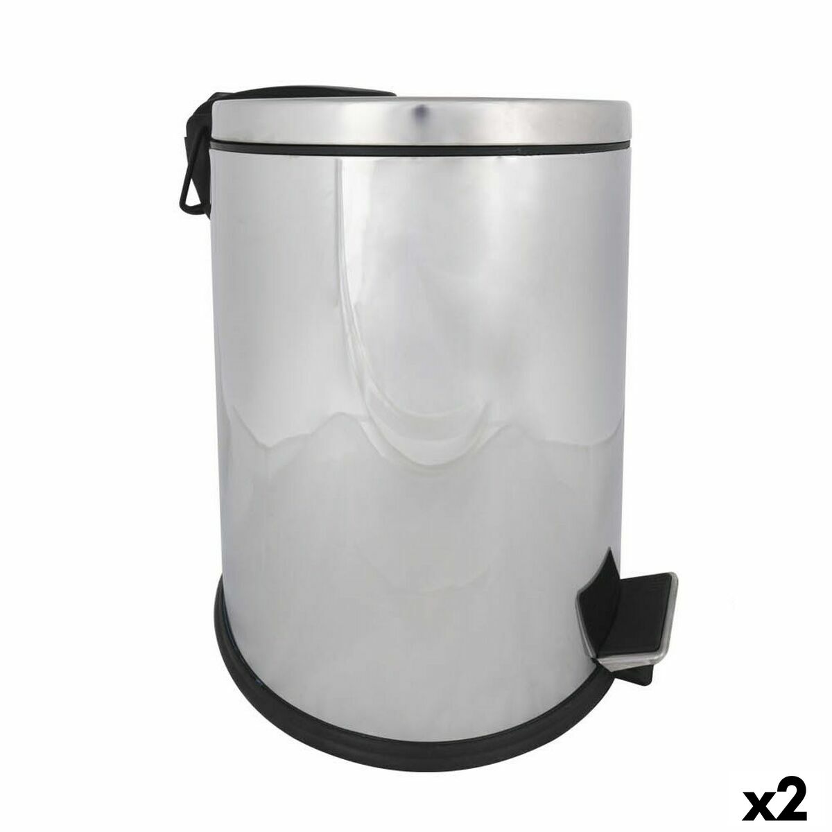 Soptunna Confortime Silvrig 30 L (2 antal)
