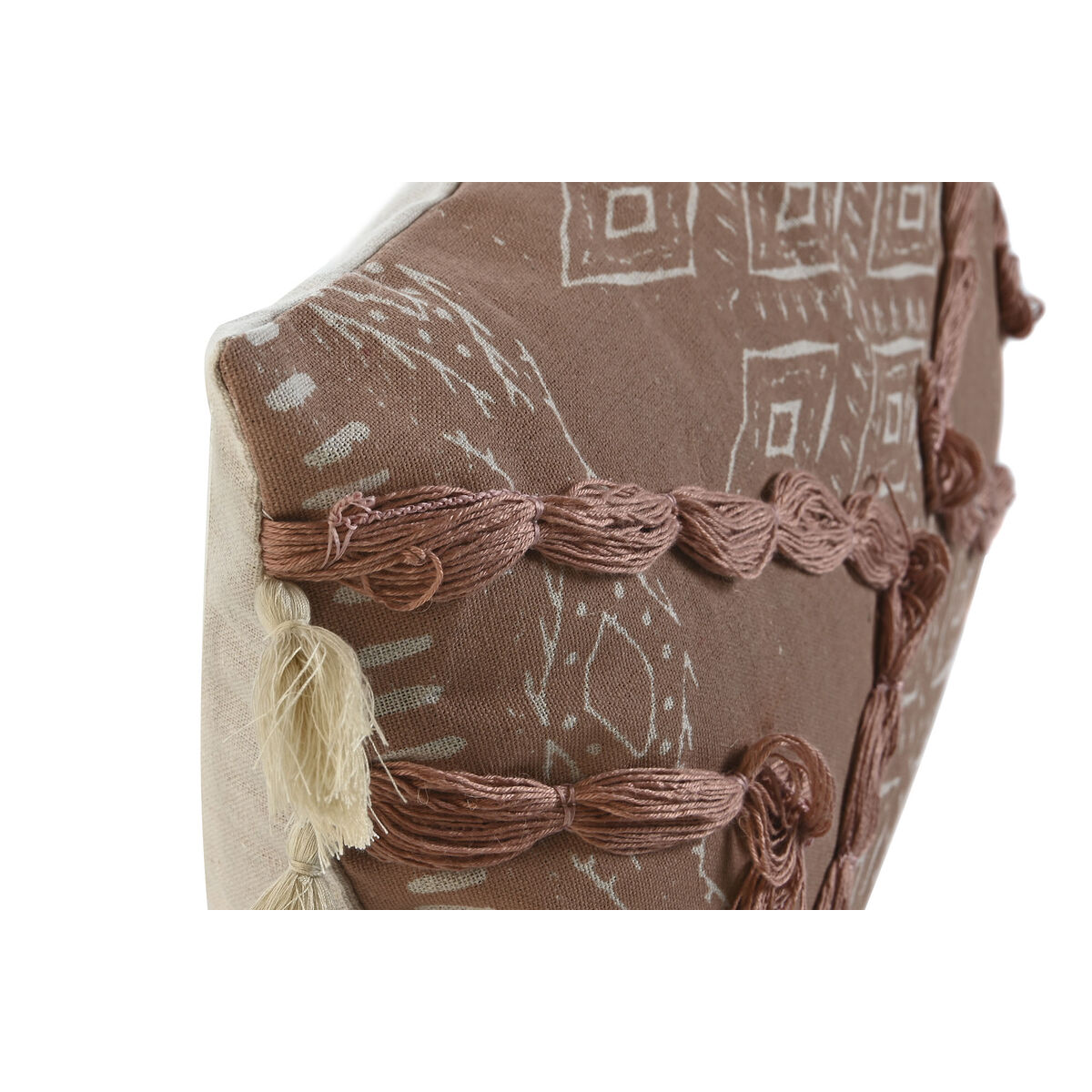 Kudde Home ESPRIT Vit Terrakota n Boho 50 x 5 x 30 cm - 5