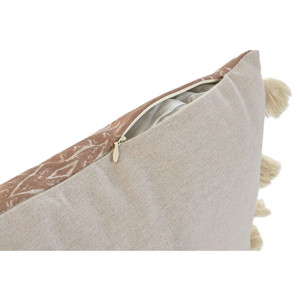 Kudde Home ESPRIT Vit Terrakota n Boho 50 x 5 x 30 cm - 2