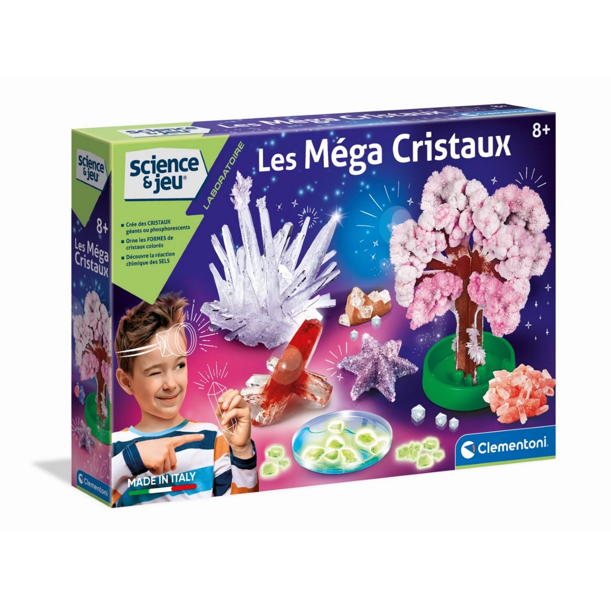 Vetenskapsspel Clementoni The Mega Crystals Franska 52490