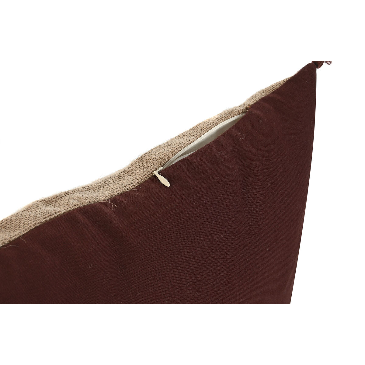 Kudde Home ESPRIT Naturell tofsar Boho 50 x 5 x 30 cm - 2