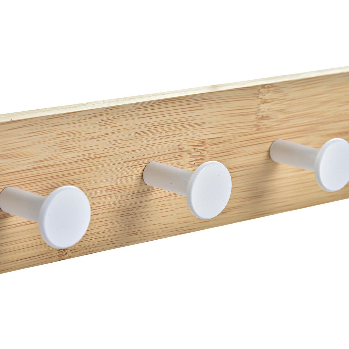 Dörrhängare Home ESPRIT Vit Metall Bambu 38,5 x 4,8 x 25,5 cm - 3