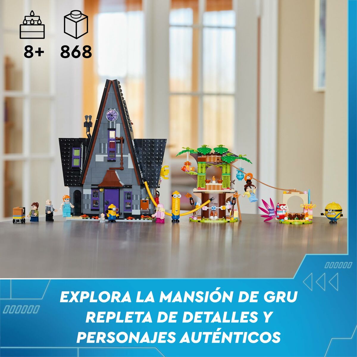 Byggsats Lego Minions y la mansión familiar de Gru 868 Delar - 3