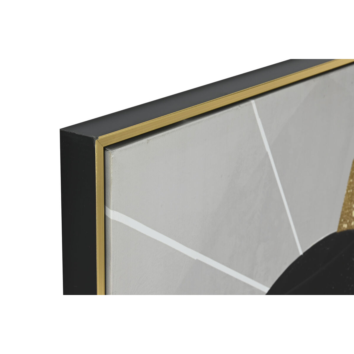 Kanvas Home ESPRIT Svart Gyllene polystyren Kanvas Kvinna 82 x 3,5 x 122 cm (2 antal) - 2