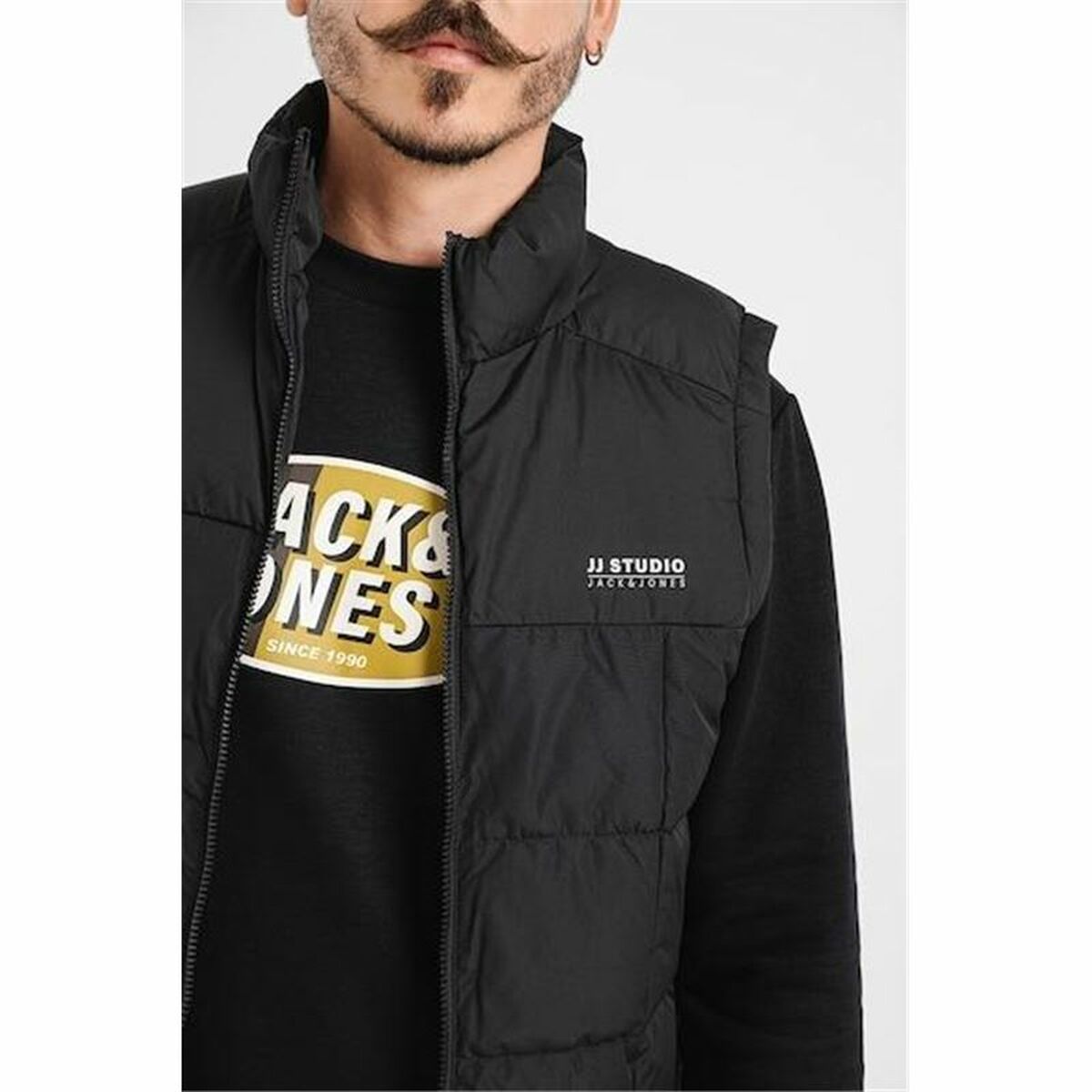 Träningsväst Herr Jack & Jones Jjben Square Bodywarmer Svart - 3