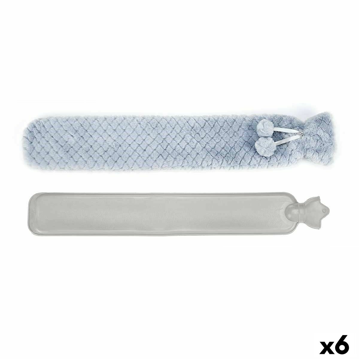 Varmvattenflaska Gift Decor Blå Plast 2 L (6 antal)