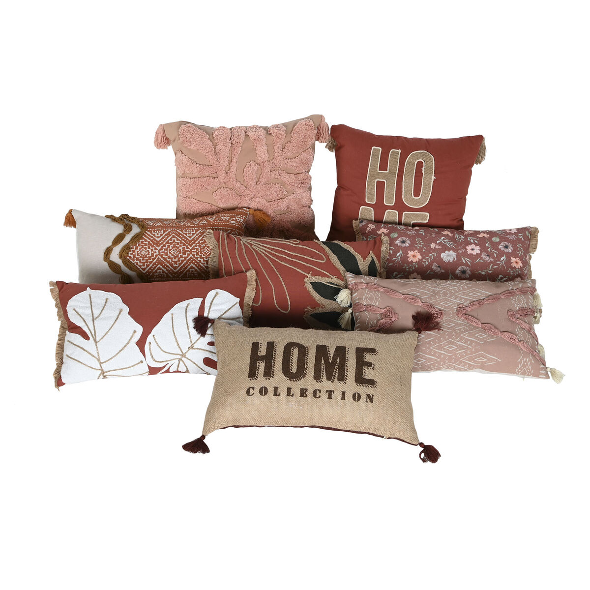 Kudde Home ESPRIT Virágok Utskriven Boho 50 x 5 x 30 cm - 3